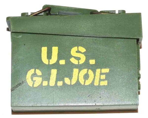 GI Joe Vintage 1964 Bivouac Tent Set Ammo Box w/Yellow Stencil Hasbro #7513