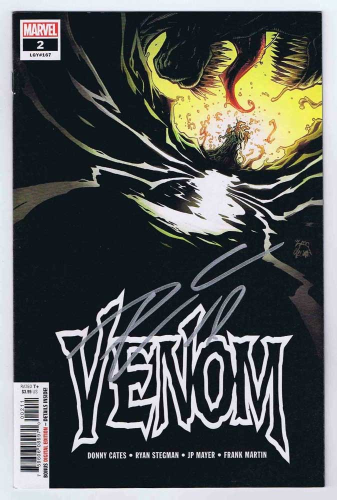 Venom #1 Cover A with COA signed by Donny Cates 