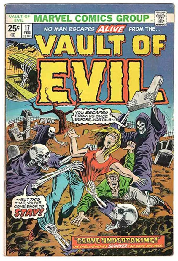 Vault of Evil #17 VG 1975 Marvel Comics