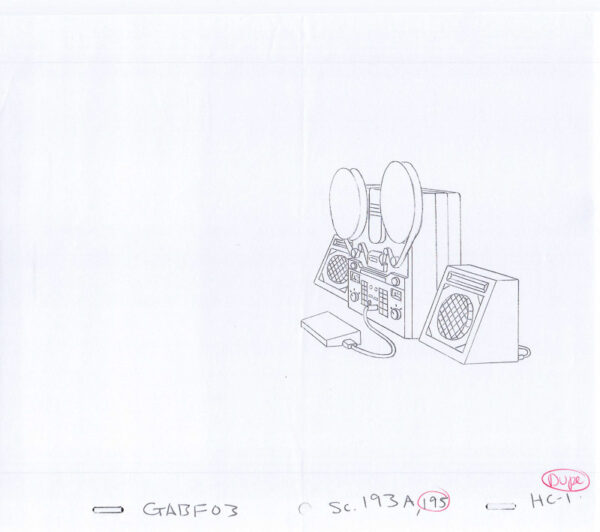 Simpsons Background Reel to Reel Original Art Animation Production GABF03 SC-193A-195 HC-1-62820