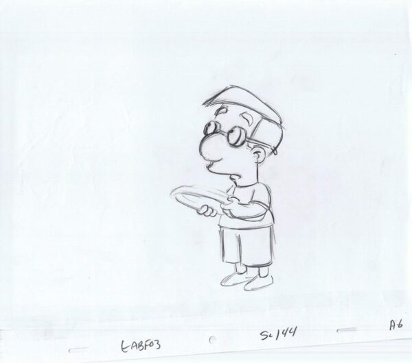 Simpsons Milhouse 2005 Original Art w/COA Animation Production Pencils GABF03 SC144 A-6-71120