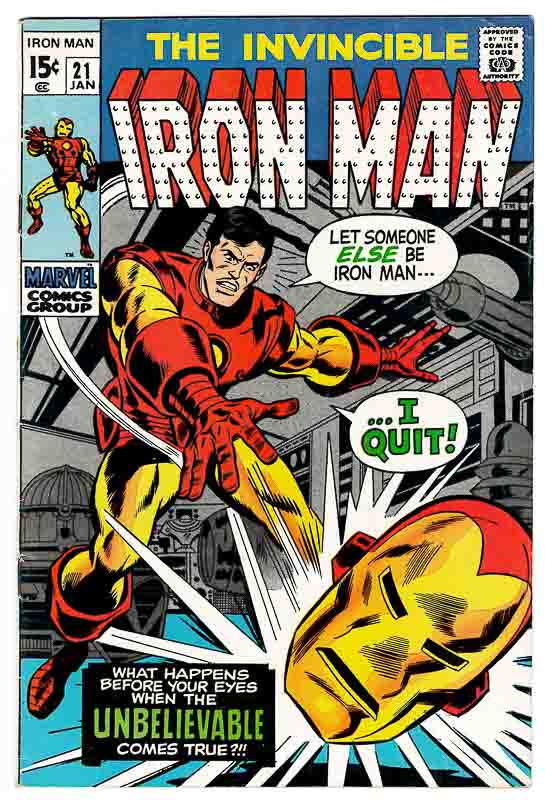 Iron Man #21 VG 1970 Marvel Comics - Pee Wee Comics