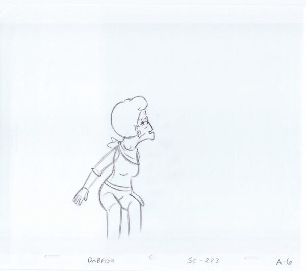 Simpsons Edna Krabappel Original Art Animation Production Pencils DABF09 SC-223 A-6-102420