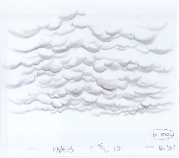 Simpsons Background Original Art Animation Production Pencils HABF03 181 BG 181-102520