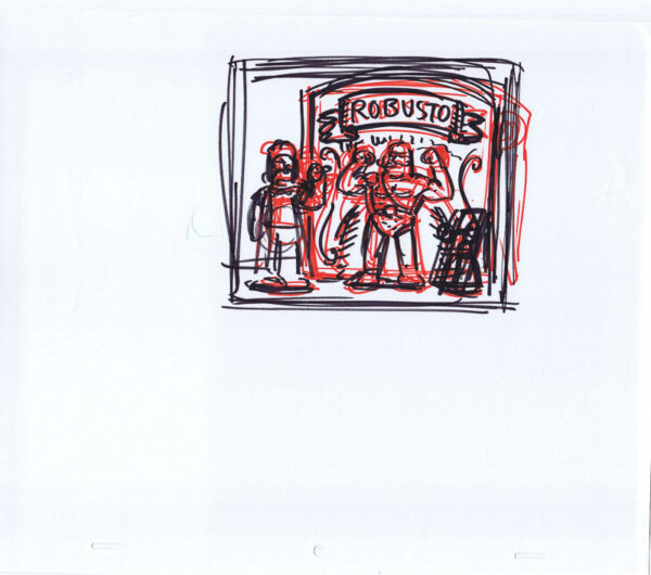 Simpsons Original Art Animation Production Markers Rough Comp-111920