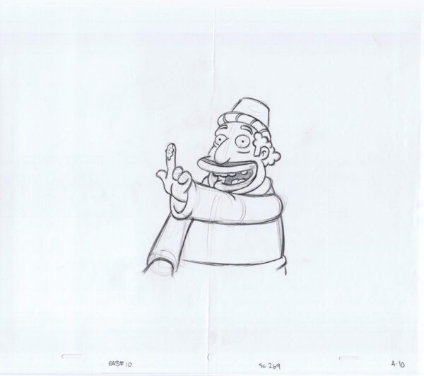Simpsons Original Art Animation Production Pencils EABF10 SC-269 A-10-121320