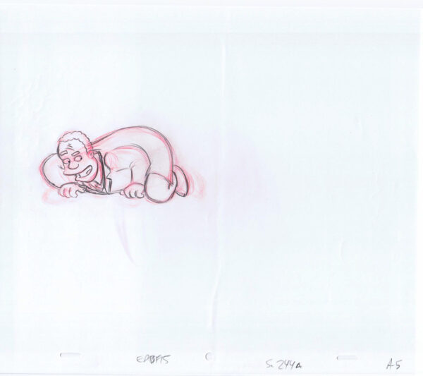 Simpsons Dr. Hibbert Original Art Animation Production Pencils EABF15 SC 244A A-5-121320