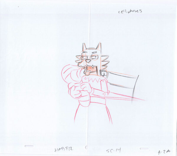 Simpsons Cellphones Original Art Animation Production Pencils HabF12 SC-14 149 A-2A-021321