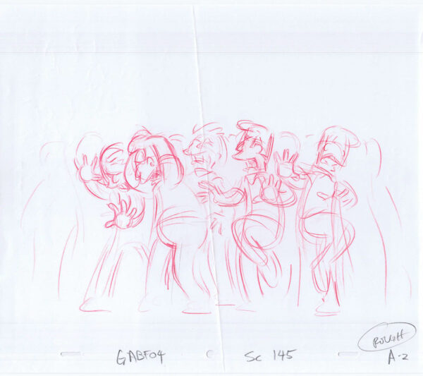 Simpsons Original Art Animation Production Pencils GABF04 SC145 A-2-032921