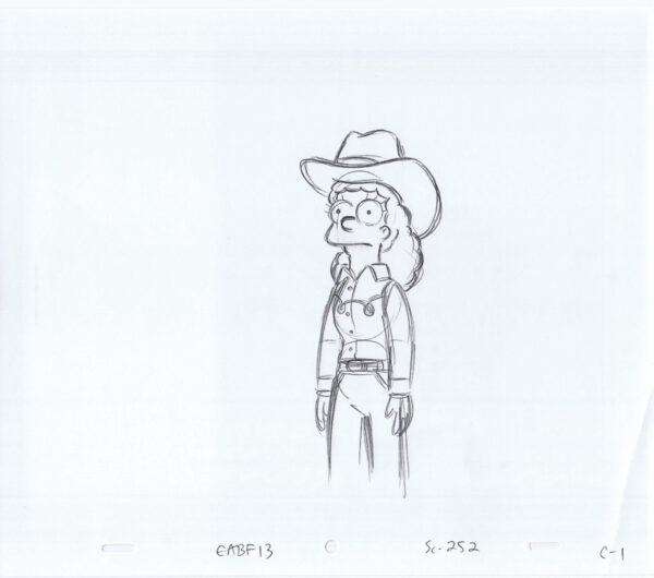 Simpsons Original Art Animation Production Pencils EABF13 SC-252 C-1-041721