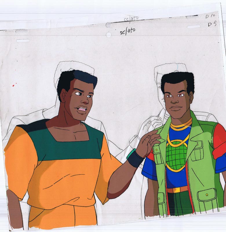 Captain Planet Kwame Original Art & Animation Production Cel SC 350-060721  - Pee Wee Comics