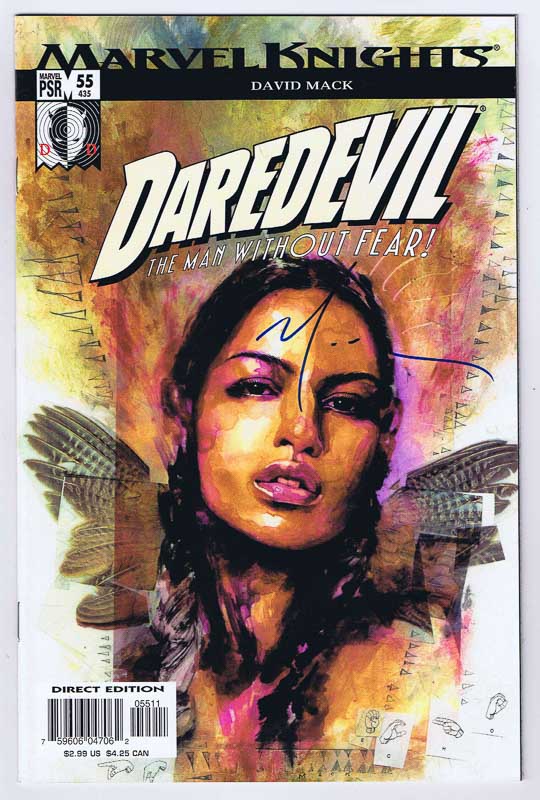 Daredevil #55 Echo Origin NM- Signed w/COA David Mack 2004 Marvel ...