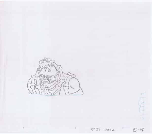 She-Ra Hordak 1985 Original Art Animation Production Pencils PP 33 203A B-14 - 100622